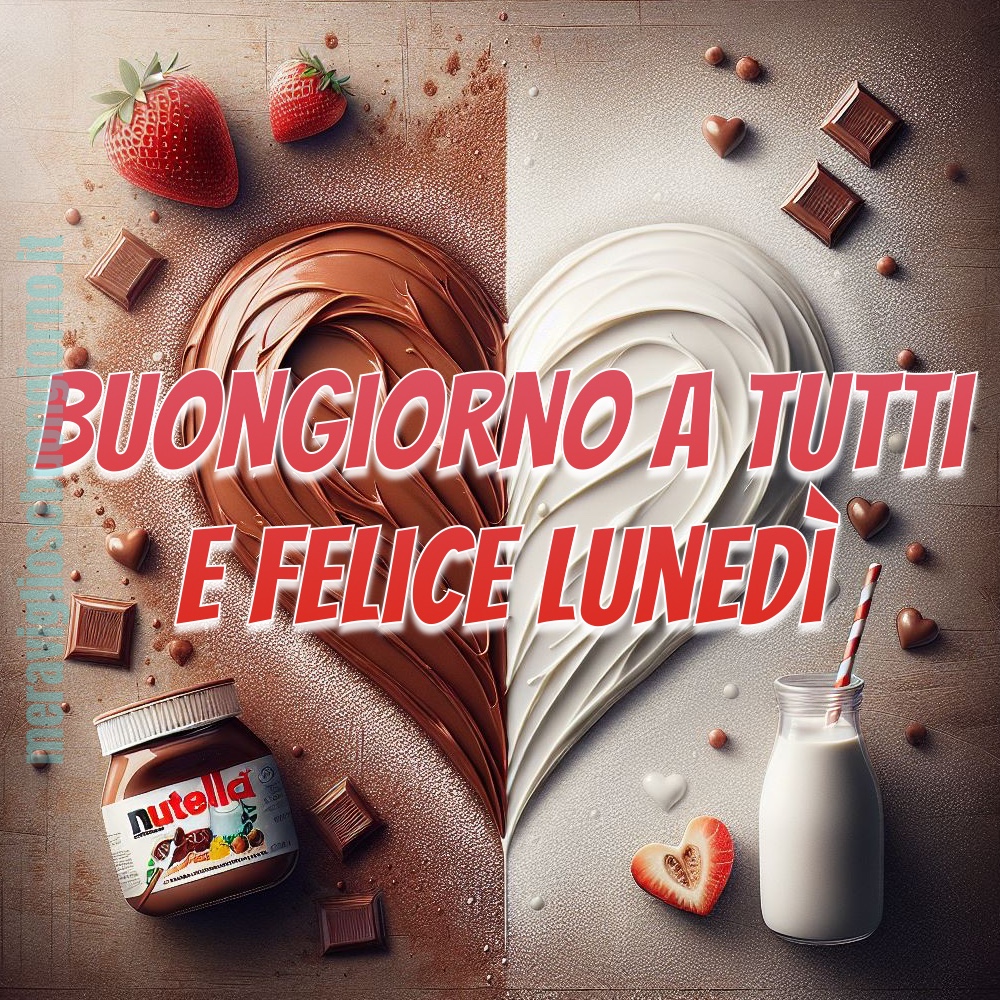 Buongiorno a tutti e Felice Lunedì con la Nutella